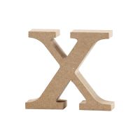 Letter, x, H: 8 cm, dikte 2 cm, 1 stuk