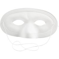 Masker, H: 10 cm, B: 17,5 cm, wit, 12 stuk/ 1 doos