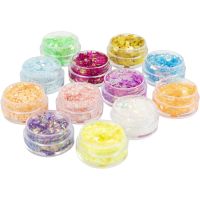 Glitter Clay, diverse kleuren, 12x5 ml/ 1 doos