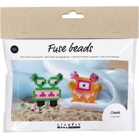 Mini Hobbyset Strijkkralen, Monster, diverse kleuren, 1 doos