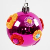 Foam Clay Decoration on a Christmas Bauble