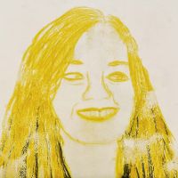 Portret gemaakt met Caran d´Ache Neocolor II
