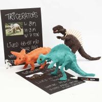 Een dinosaurus skelet bedekt met Silk Clay