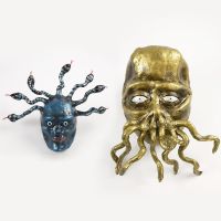Medusa en het tentakelmonster van papier-mache