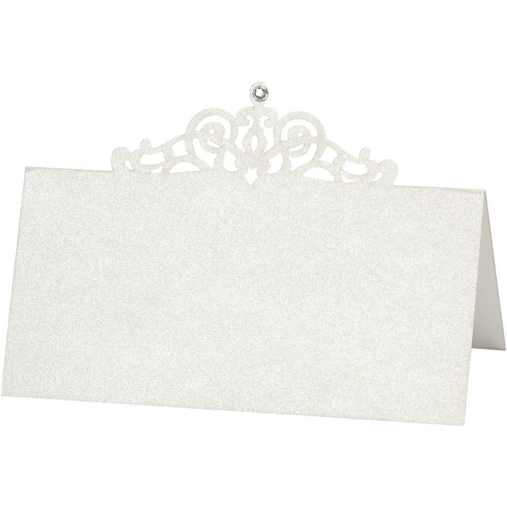 Naamkaart, afm 10,7x5,4 cm, 230 gr, off-white, 10 stuk/ 1 doos