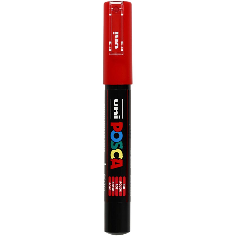 Posca Marker, afm PC-1M, lijndikte 0,7 mm, rood, 1 stuk