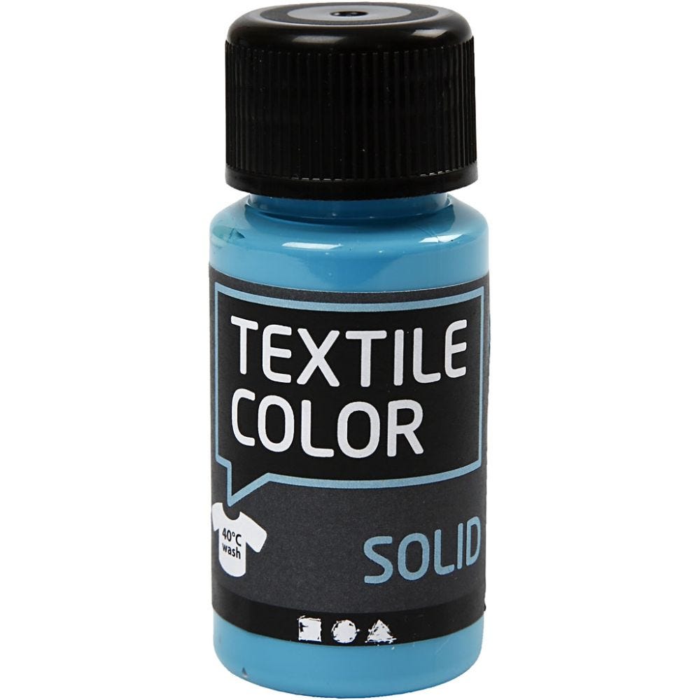 Textile Color, dekkend, turquoiseblauw, 50 ml/ 1 fles
