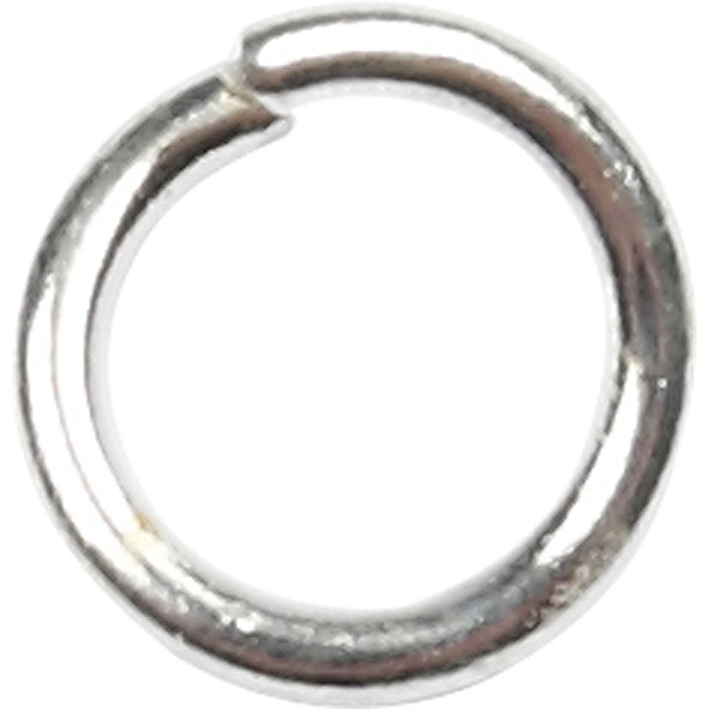 Ringen, afm 4,4 mm, dikte 0,7 mm, verzilverd, 500 stuk/ 1 doos