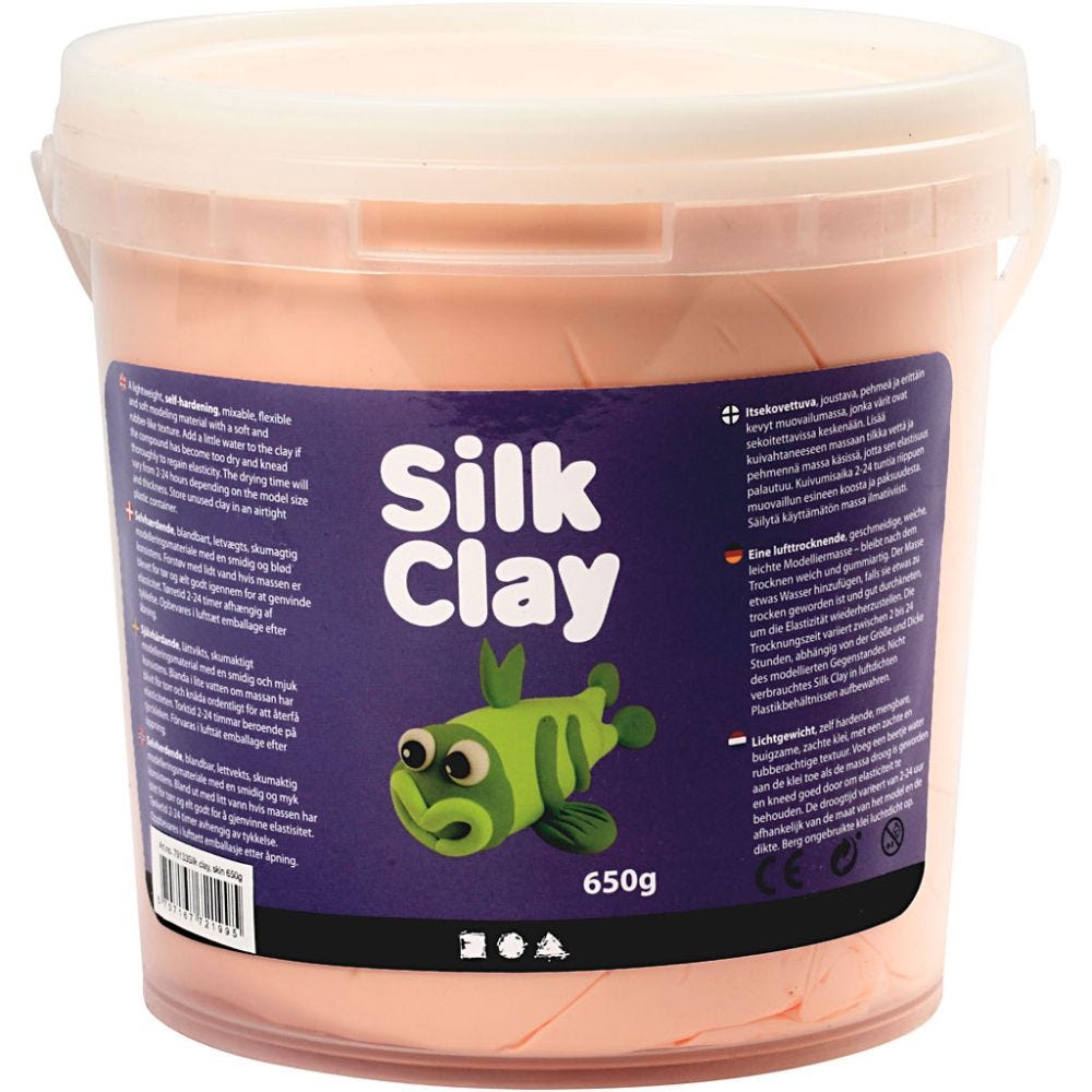 Silk Clay®, licht beige, 650 gr/ 1 emmer