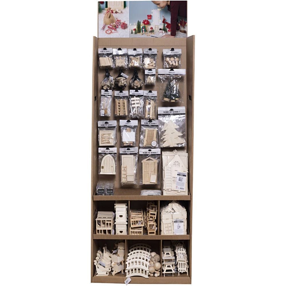 Vloerdisplay, Accessoires voor kabouterdeuren, H: 1584 mm, D: 332 mm, B: 630 mm, 310 eenh./ 1 doos