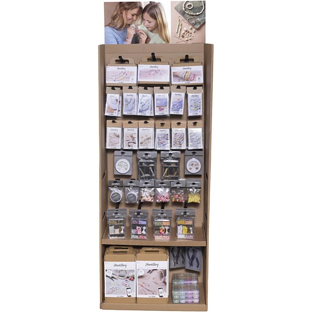 Vloerdisplay, Sieraden, H: 1584 mm, D: 332 mm, B: 630 mm, 293 eenh./ 1 doos