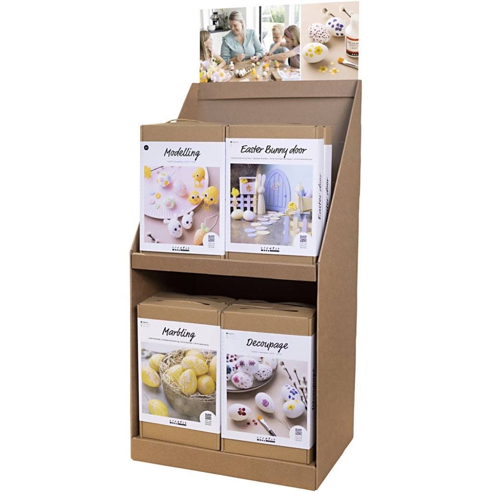 Grote tafeldisplay, Pasen, H: 834 mm, D: 322 mm, B: 416 mm, 24 eenh./ 1 doos