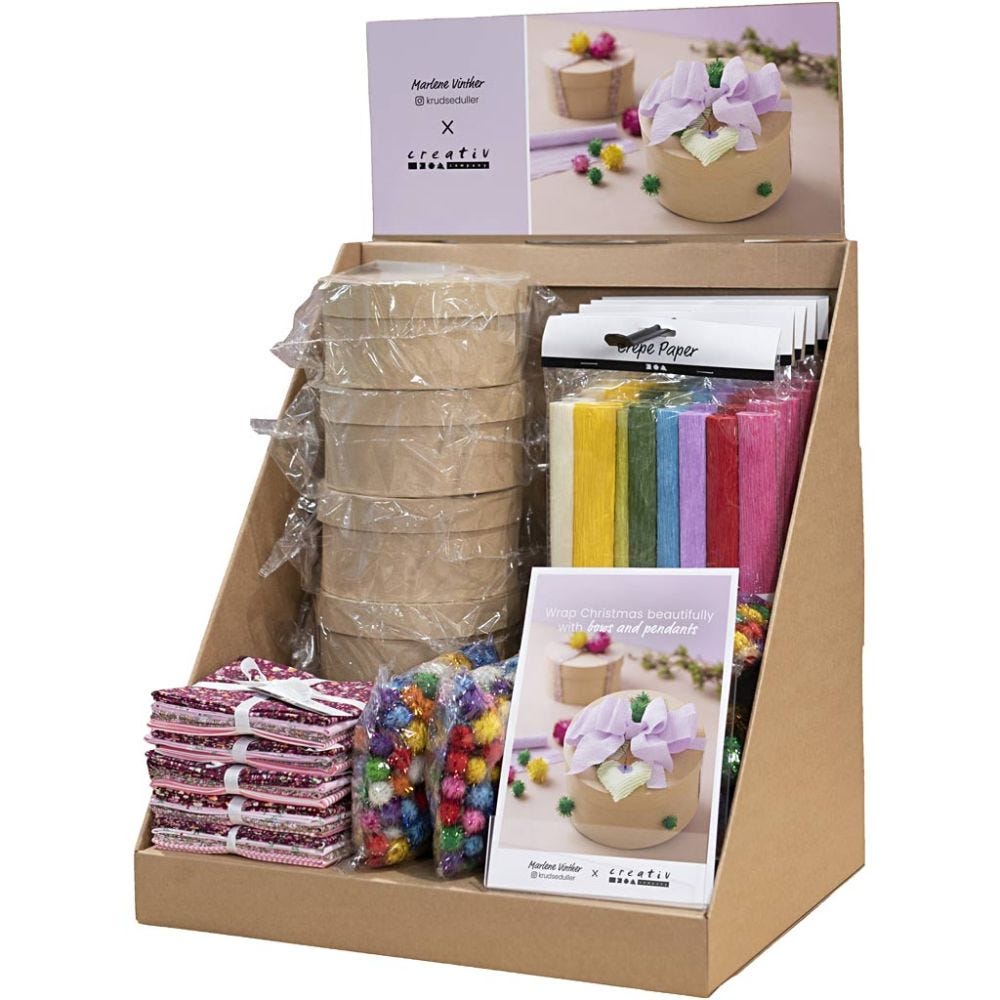 Klein baliedisplay, Cadeaudozen voor Kerstmis, H: 458 mm, D: 322 mm, B: 416 mm, 42 eenh./ 1 doos