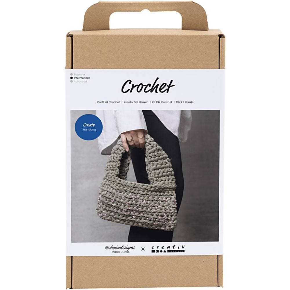 Hobbyset Haken, Stoere tas, olijfgroen, 1 doos