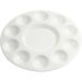 1 stuk, Rond palet met 11 vakken, d 17 cm, wit