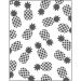 1 stuk, ananas, afm 11x14 cm, dikte 2 mm