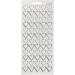 1 vel, harten, vel 10x23 cm, zilver