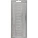 1 vel, randen, vel 10x23 cm, zilver