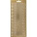1 vel, randen, vel 10x23 cm, goud