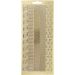 1 vel, randen, vel 10x23 cm, goud