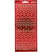 1 vel, harten, vel 10x23 cm, transparant rood