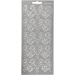 1 vel, harten, vel 10x23 cm, zilver