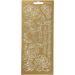 1 vel, rozen, vel 10x23 cm, goud