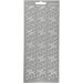 1 vel, bladeren, vel 10x23 cm, zilver