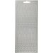 1 vel, sterren, vel 10x23 cm, zilver