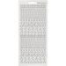 1 vel, sterren, vel 10x23 cm, zilver