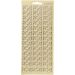 1 vel, hoeken, vel 10x23 cm, goud