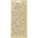 1 vel, vlinders, vel 10x23 cm, goud