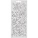 1 vel, vlinders, vel 10x23 cm, zilver