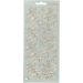 1 vel, bladeren, vel 10x23 cm, goud