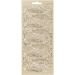 1 vel, veren, vel 10x23 cm, goud