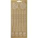 1 vel, jubileum, vel 10x23 cm, goud