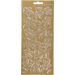 1 vel, twijgen, vel 10x23 cm, goud