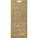 1 vel, auto's, vel 10x23 cm, goud