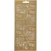 1 vel, rozen, vel 10x23 cm, goud