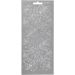 1 vel, hulst, vel 10x23 cm, zilver