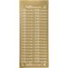 1 vel, velkommen, vel 10x23 cm, goud