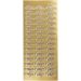 1 vel, tillykke, vel 10x23 cm, goud