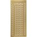 1 vel, guldbryllup, vel 10x23 cm, goud