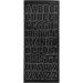 1 vel, grote hoofdletters, vel 10x23 cm, zwart