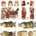 2 vel/ 1 doos, Kerstman, vel 16,5x23,5 cm