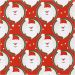 100 m/ 1 rol, Kerstman, B: 50 cm, 80 gr, rood