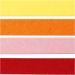 100 stuk/ 1 doos, L: 78 cm, B: 5 mm, 120 gr, oranje, roze, rood, geel