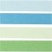 100 stuk/ 1 doos, L: 78 cm, B: 5 mm, 120 gr, blauw, groen, lime groen, turquoise