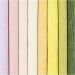 8 vel/ 1 doos, vel 25x60 cm, Crêpe-verhouding: 180%, 105 gr, pastelkleuren