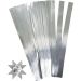 100 stroken/ 1 doos, L: 45 cm, B: 15 mm, d 6,5 cm, zilver